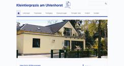 Desktop Screenshot of kleintierpraxis-uhlenhorst.de