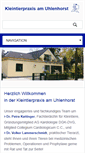 Mobile Screenshot of kleintierpraxis-uhlenhorst.de