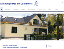 Tablet Screenshot of kleintierpraxis-uhlenhorst.de
